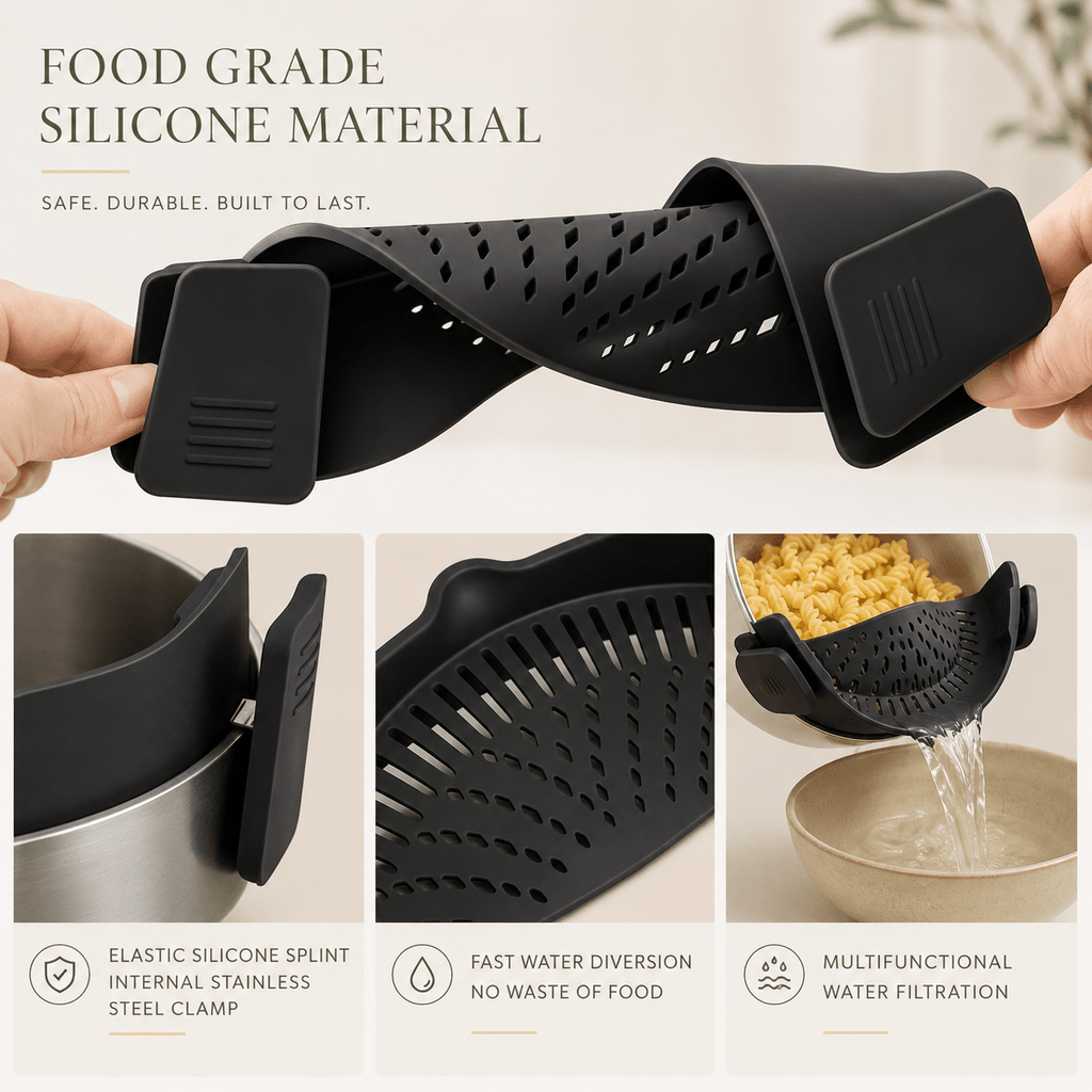 Clip On Pot Strainer - Living Crafted