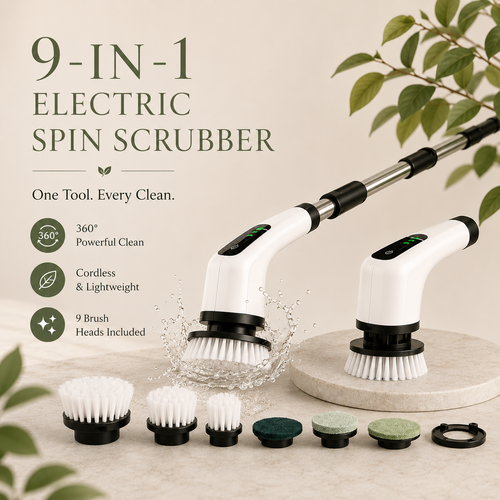 9-in-1 Cordless Electric Cleaning Brush