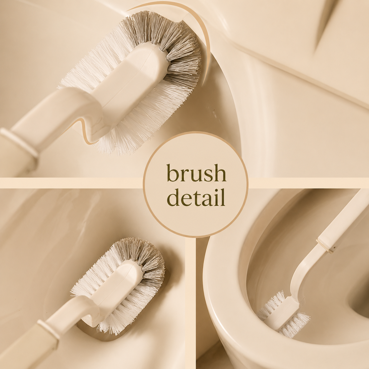 Modern Slimline Bathroom Bin with Brush